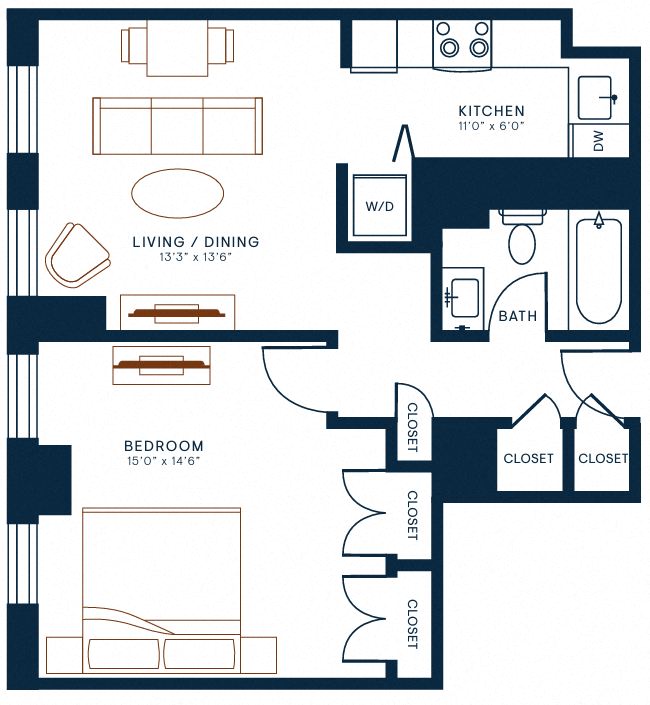 Belden Stratford | 1 Bedroom 1 Bath | 699 Sq Ft  at The Belden Stratford, Chicago, 60614